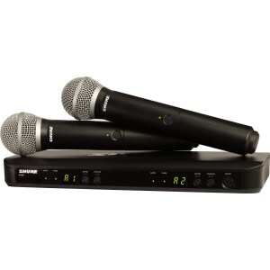 Shure BLX288/PG58 H10 Dual Wireless System with Two PG58 Handheld Microphone